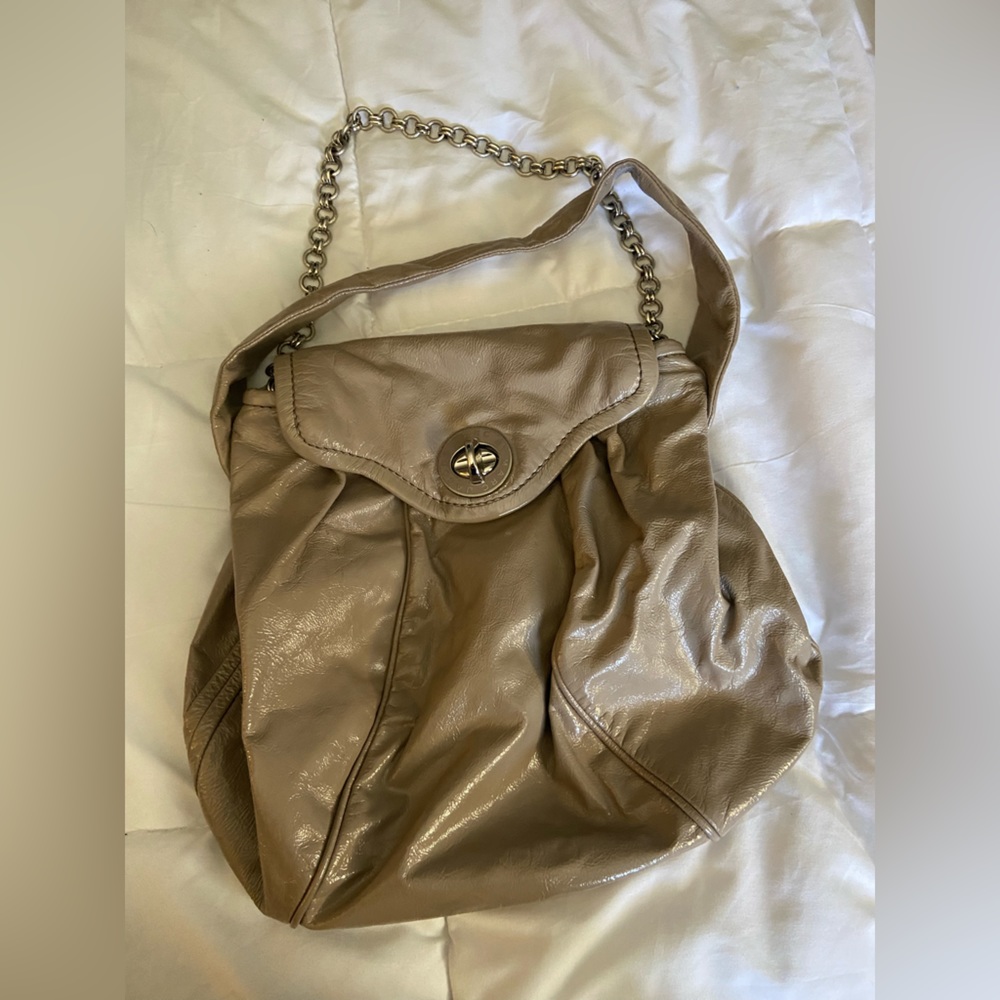 Marc by Marc Jacobs Taupe Shoulder Bag with Chain Strap